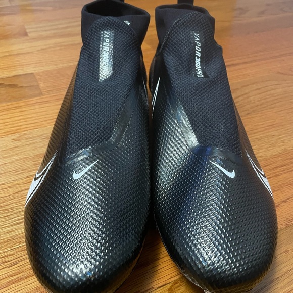 Size 14 -Nike Vapor Edge Pro 360 Black Detach Football Cleats CZ5574-001. - Picture 3 of 12